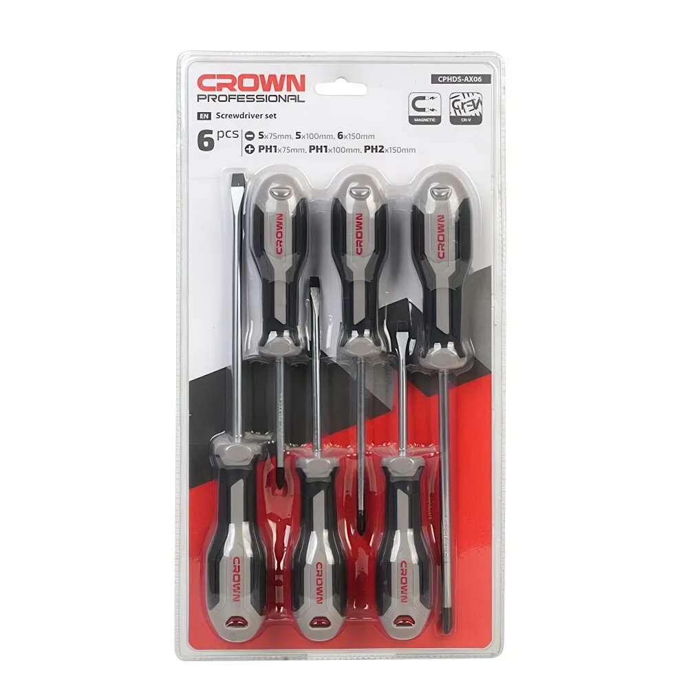 Набор отверток CROWN 6 предметов CPHDS-AX06