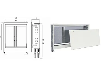 Шкаф коллекторный встроенный 04, AV Engineering
