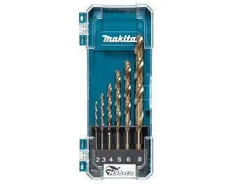 Набор сверл по металлу HSS-Co 2,3,4,5,6,8 мм (6 шт) MAKITA