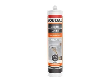 Клей монтажный "Soudal" Montage Fix ЛЕПНИНА КАРНИЗЫ белый 280 мл