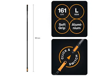 Черенок алюминиевый L 161см OneClick FISKARS