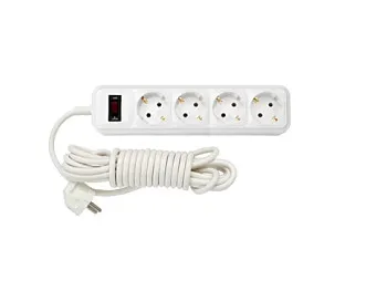 Удлинитель бытовой 5м (4 роз., 2.5кВт, с/з, ПВС 3х0,75) Bylectrica