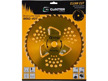 Нож для мотокосы 40 зуб. 255х1.3х25.4 мм GUNTER