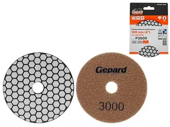 Алмазный гибкий шлифкруг "Черепашка" 100мм P3000 сух. GEPARD (GP5023-3000)