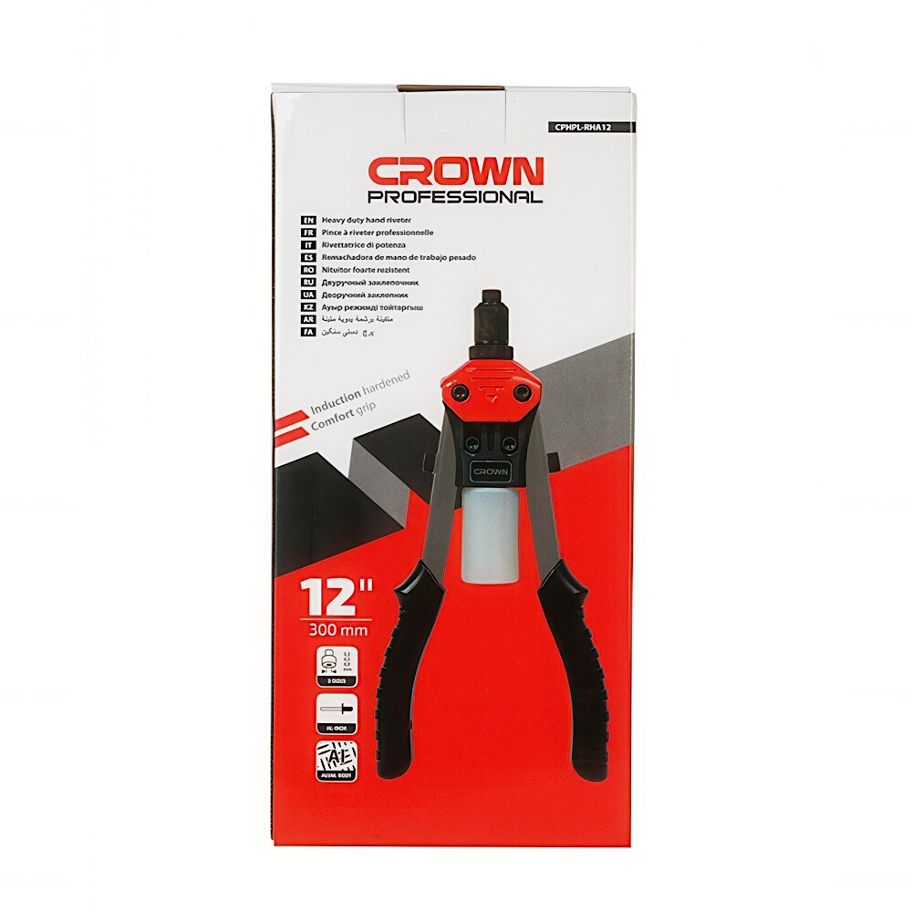 Заклепочник CROWN 3,2-4,8 мм двуручный 300 мм CPHPL-RHA12