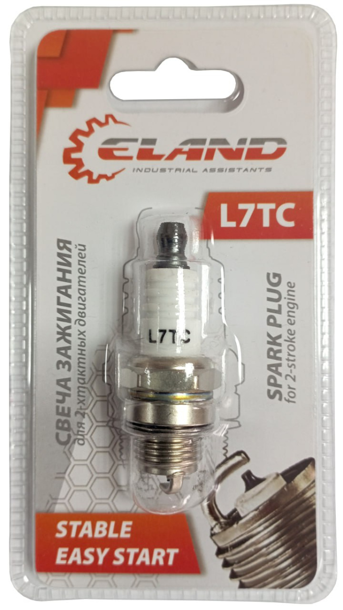 Свеча для бензотриммера/бензопилы ELAND SPARK-04 (L7TC, BLISTER, ТАЙВАНЬ)