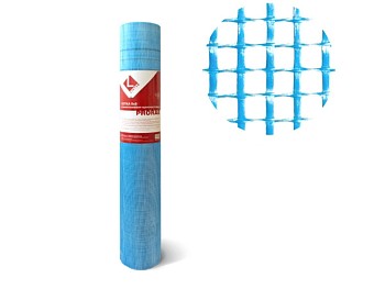 Стеклосетка штукатурная 5х5, 1мх50м, 1800Н, синяя, PRORAB