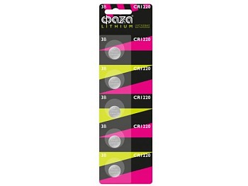 Батарейка CR1220 3V lithium 5 шт (блистер) ФАZА