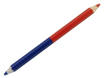 Карандаш разметочный 17см RBB 17 (красно-синий) (SOLA)