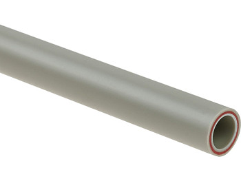 Труба ПП стекловолокно 25х4,2 PN25 SDR6 сер. 2м AV Engineering
