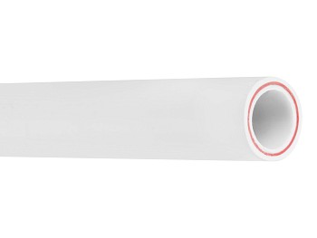 Труба ПП стекловолокно 25х4,2 PN25 SDR6 бел. 2м AV Engineering