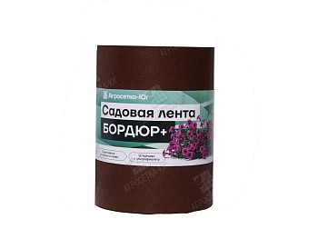 Лента садовая "Бордюр+" 30см х 10 м.п. (1.2мм) Коричневая