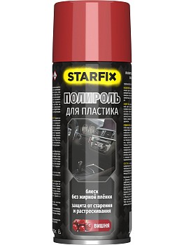 Полироль для пластика STARFIX вишня (аэрозоль) 650 мл