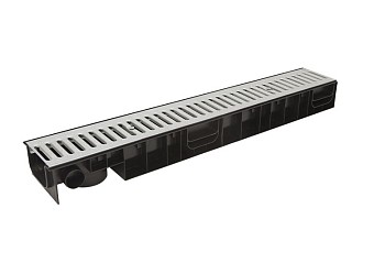 Лоток STANDART 100.95 h99  с решеткой стальной, Ecoteck, РБ