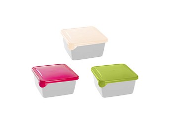 Емкость для хранения и заморозки продуктов Браво, квадратная, 0,45 л, GIARETTI
