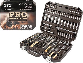 Набор головок и бит 171пр. 1/4",3/8",1/2" PRO STARTUL DAKAR (PRO-171DK)