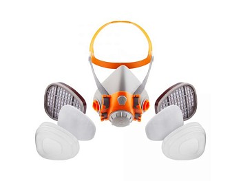 Полумаска 6500 с фильтрами 6510 А1 с предфильтрами и с держателями Jeta Safety (комплект)