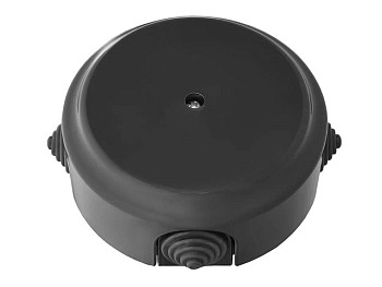Коробка монтажная КМ-447 черная, Ретро, BYLECTRICA