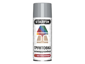 Грунтовка антикоррозийная серый STARFIX 520мл (7040)