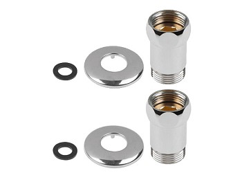 Американка прямая 1" вн.-нар. ХРОМ, AV Engineering (2 шт. в уп.)