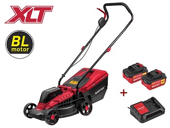 Газонокосилка аккумуляторная WORTEX CLM 3336 ALL1 XLT SET БЕСЩЁТ.ДВИГ., 18В+18В, шир.330 мм
