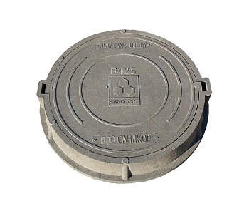 Люк тяжелый В125 (125 кН) серый с замком