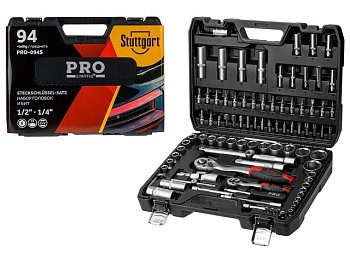 Набор головок и бит 94пр. 1/4",1/2" PRO STARTUL STUTTGART (PRO-094S)