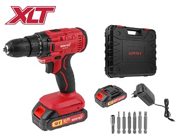 Аккум. дрель-шуруповерт WORTEX LX BD 1820 Li в чем. ALL1 XLT, 18 В, 30 Н*м, 2х2 А*ч, БЗП 10 мм