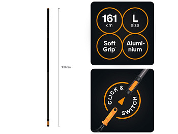Черенок алюминиевый L 161см OneClick FISKARS