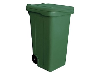 Контейнер для мусора пластик. 120л (зеленый)