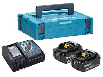 Комплект аккумулятор LXT 18.0 В BL1860B 2 шт. + зарядное устройство DC18RC в кейсе