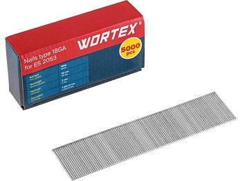Гвозди тип 18GA 30 мм WORTEX (5000 шт.) для ES 2053