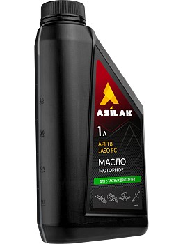 Масло моторное 2-х тактное ASILAK 1 л