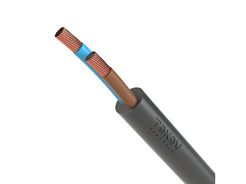 Провод ПВС 2х2,5 380В (бухта 100м) Ч TOKOV ELECTRIC