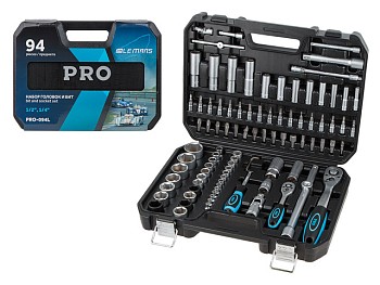 Набор головок и бит 94пр. 1/4",1/2" PRO STARTUL LE MANS (PRO-094L)
