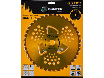 Нож для мотокосы 40 зуб. 255х1.3х25.4 мм GUNTER