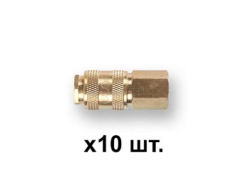 Соединение быстросъем. МАМА х внутр. резьба 1/4" (латунь) ECO (10 шт в уп.)