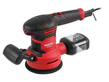 Эксцентриковая шлифмашина WORTEX RS 1245 E в кор. 430 Вт, 125 мм, 7000-14000 об/мин