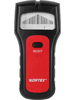 Детектор проводки WORTEX MD 5009 в кор., проводка 50 мм, металл 38 мм, 9 В крона