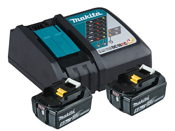 Комплект аккумулятор LXT 18.0 В BL1850B 2 шт. + зарядное устр. DC18RC MAKITA