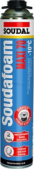 Пена монтажная профессиональная зимняя "Soudal" Soudafoam Maxi 70 (870мл)