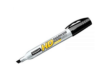 Маркер промышл. перманентный скошенный черный Luxor "Heavy Duty 850"
