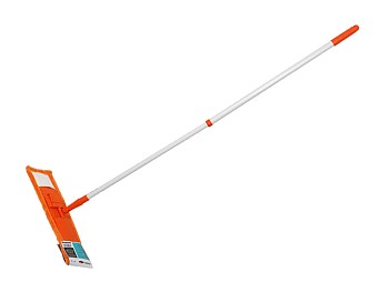 Швабра для пола с насадкой из микрофибры, оранжевая, PERFECTO LINEA